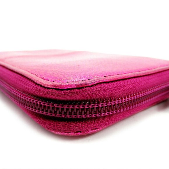 Authentic  Salvatore Ferragamo purse Python embossed pink leather  used - Picture 4 of 7